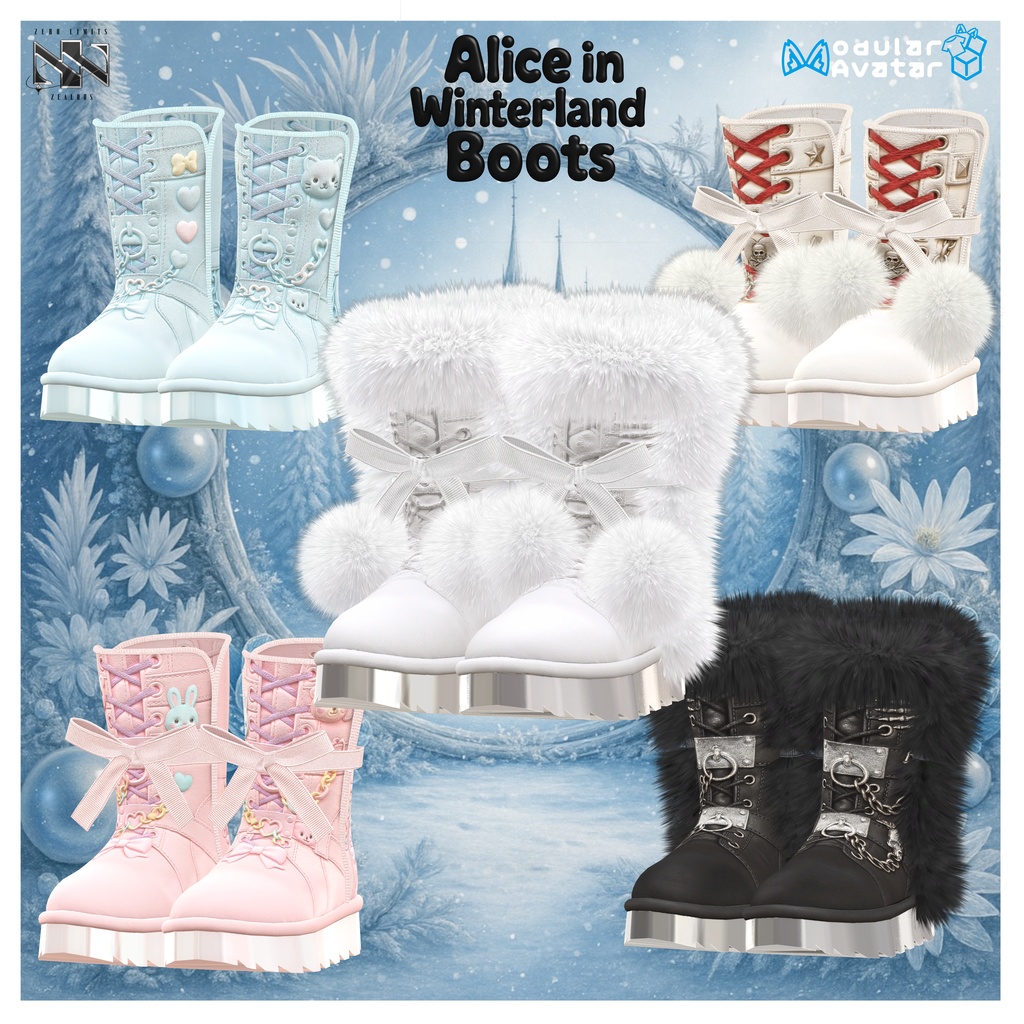 Alice in Winterland Boots(13アバター対応)🔥SALE🔥