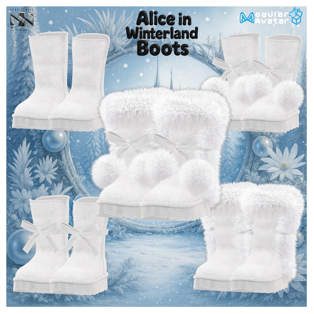 Alice in Winterland Boots(13アバター対応)🔥SALE🔥