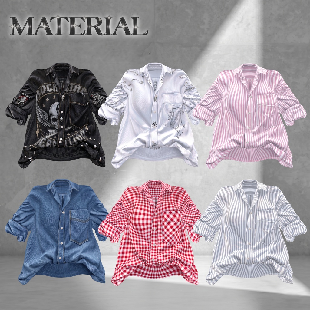 Oversized Shirt(12アバター対応)🔥SALE🔥