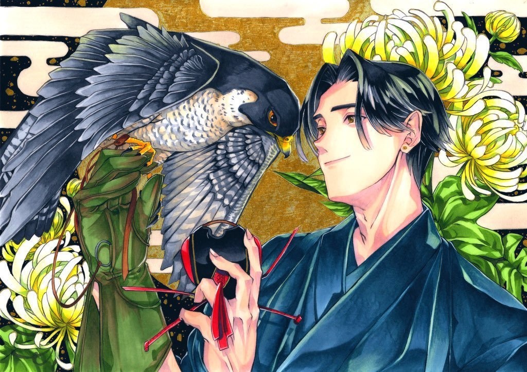 【額装有】鷹匠