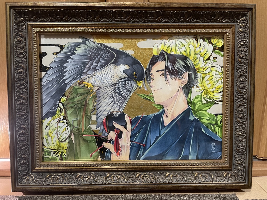 【額装有】鷹匠