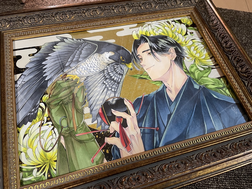 【額装有】鷹匠