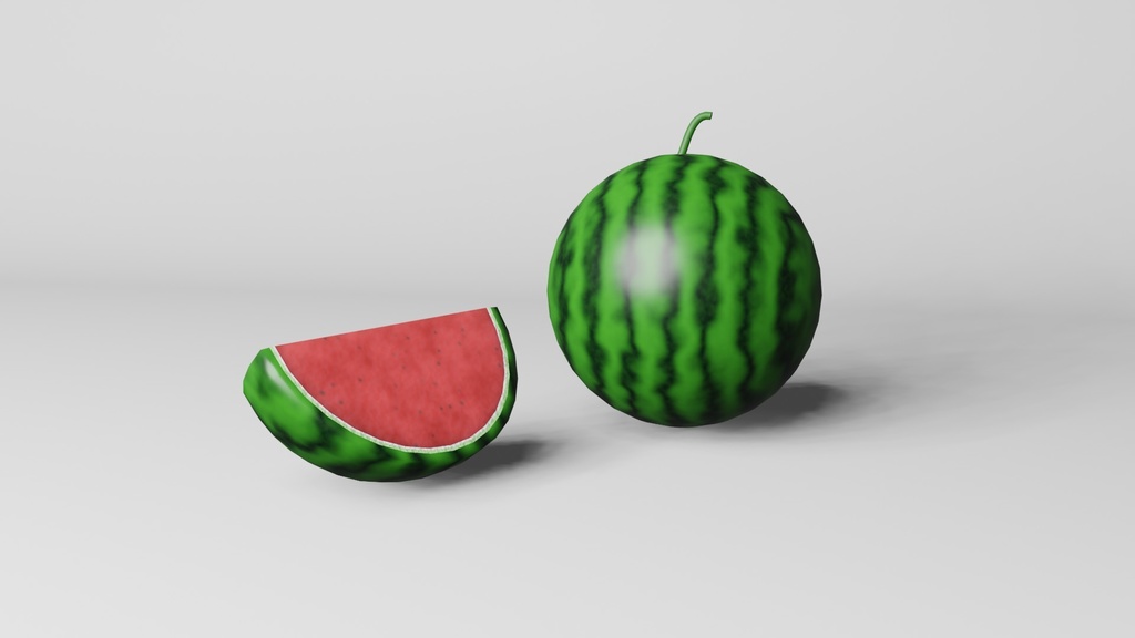 【blenderファイル】スイカ