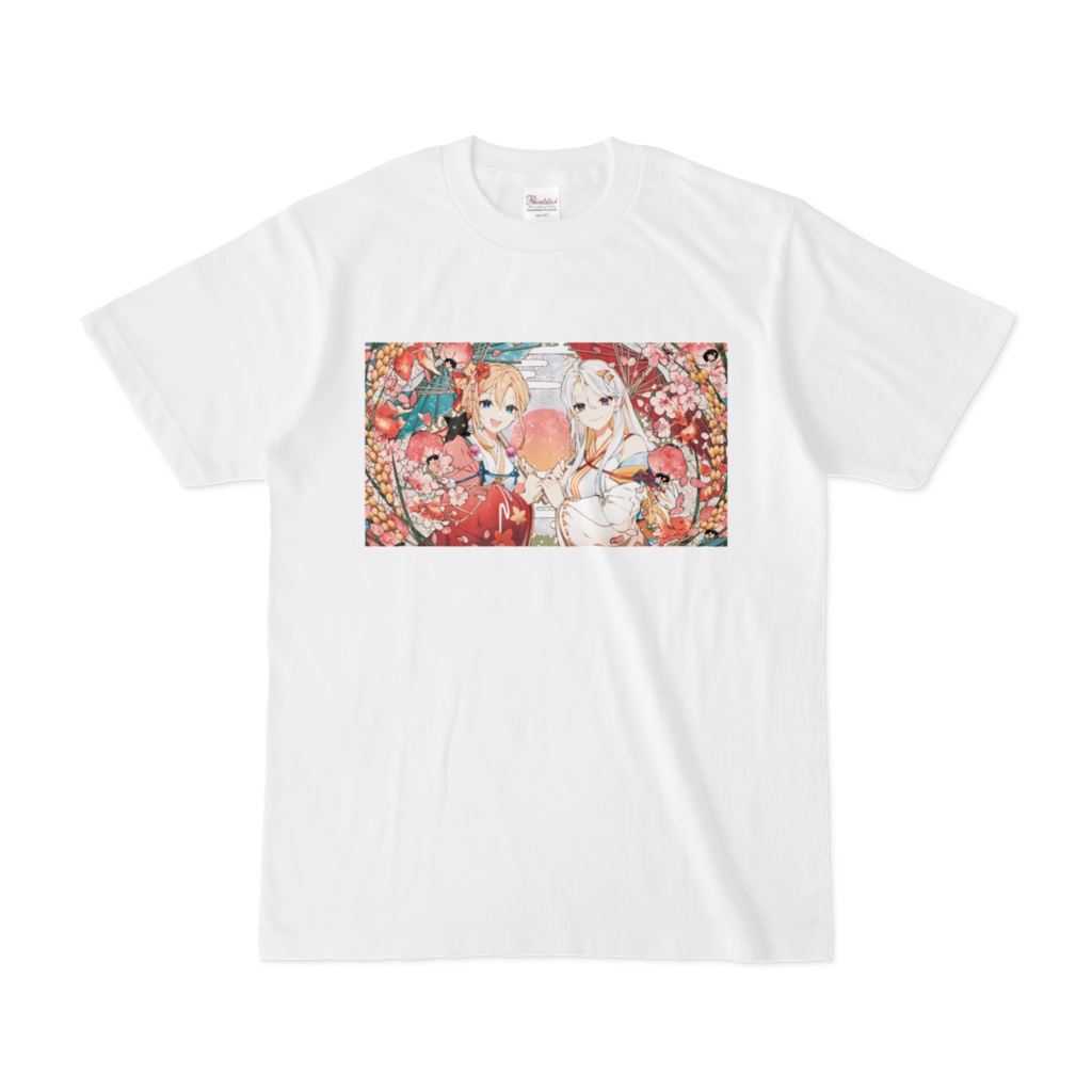 Tシャツ①表プリント2人