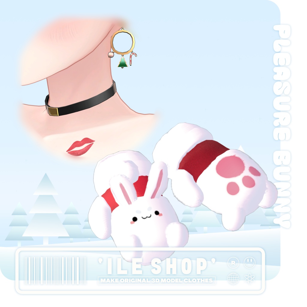【9アバター対応】 💝🎄Pleasure Bunny🎄💝