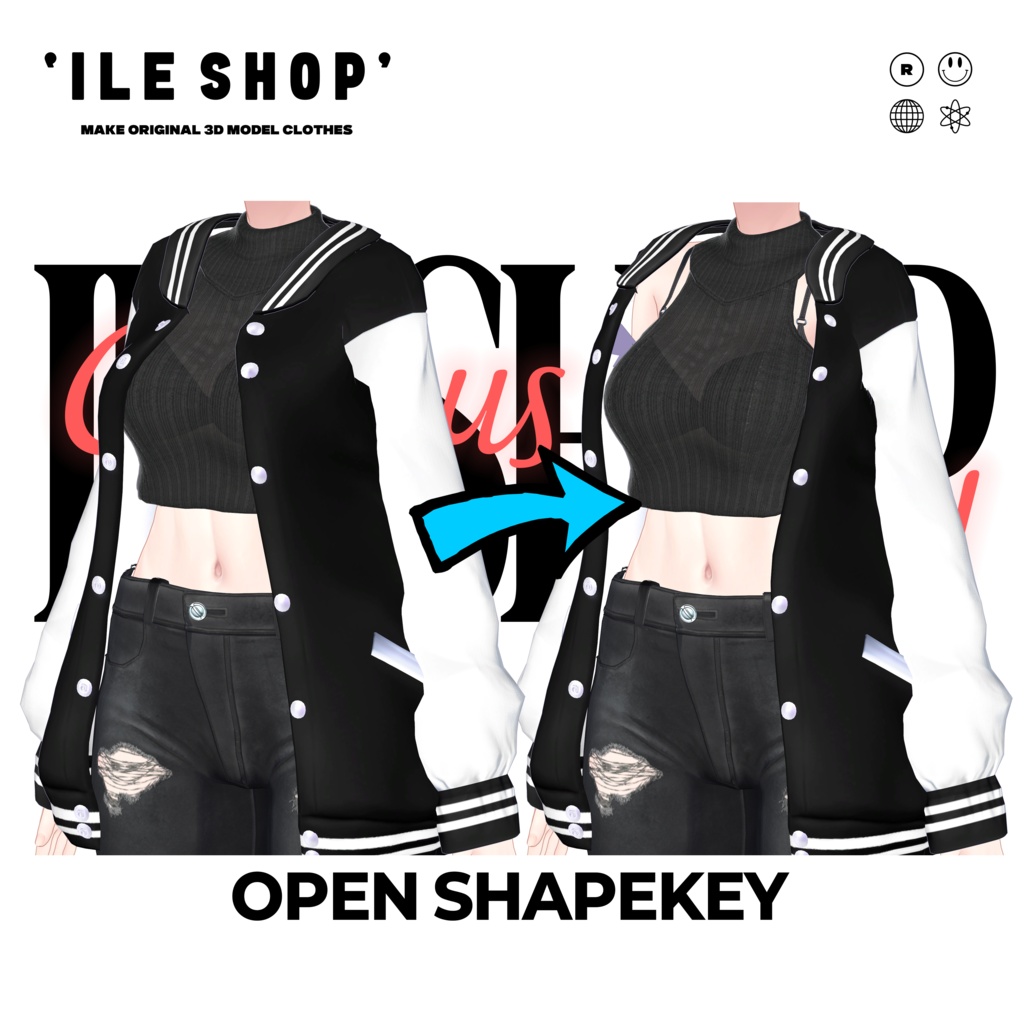 【13アバター対応】 🖤✨Campus Rebel ✨🖤