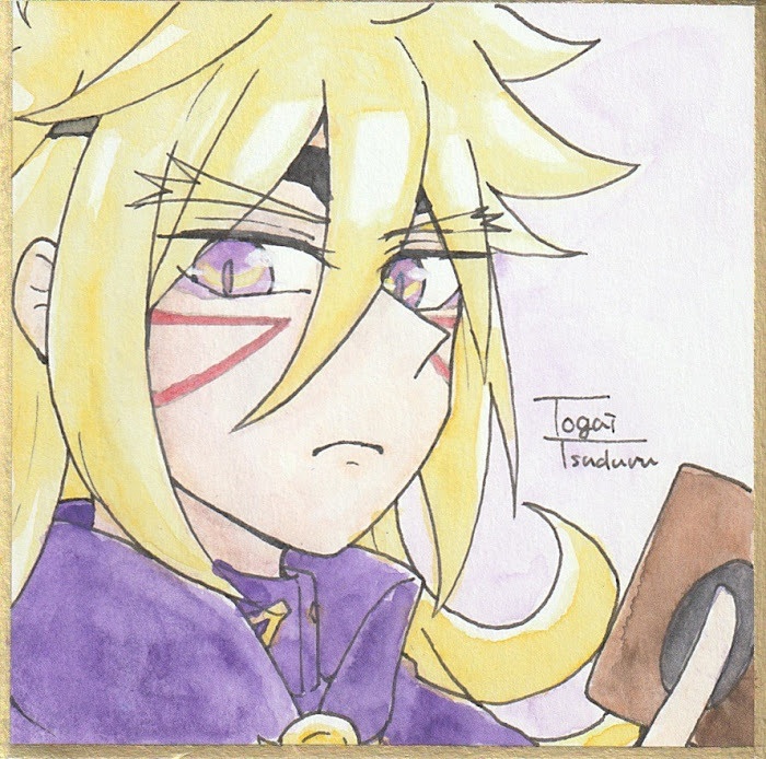 豆色紙原画(ユウディアス・ズウィージョウ)