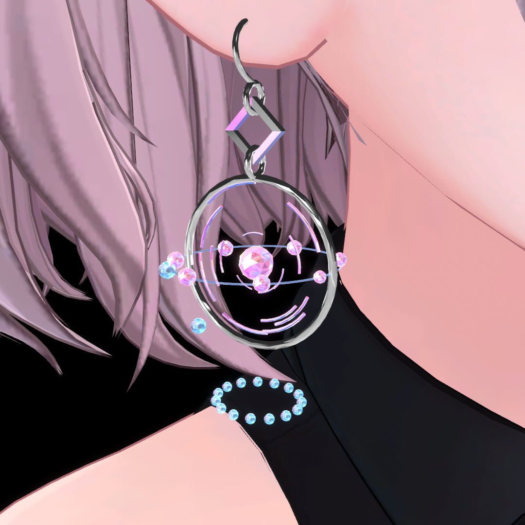 【VRChat】circle Earring [MA対応] - ayx - BOOTH
