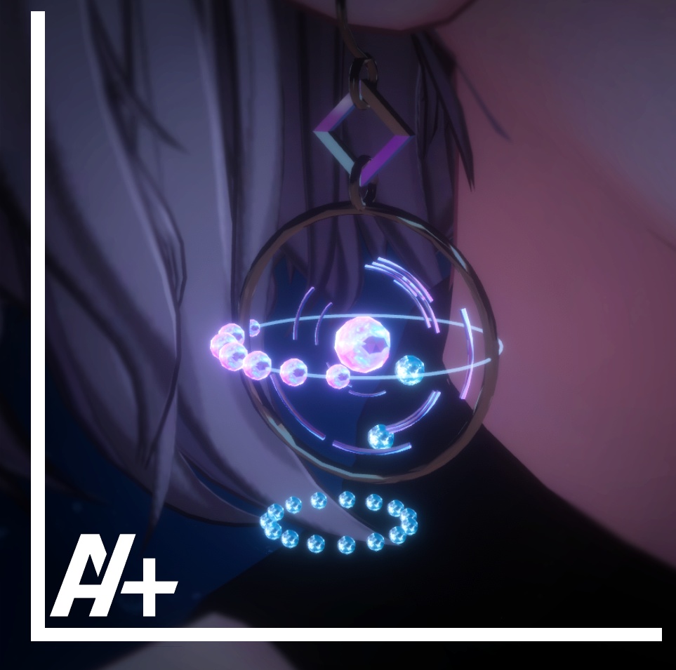 【VRChat】circle Earring [MA対応]