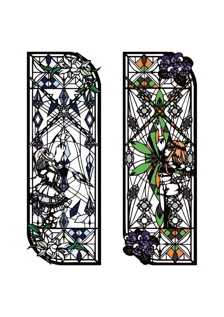 Étoile de verre クリアしおり（葛城リーリヤ/紫雲清夏 セット）