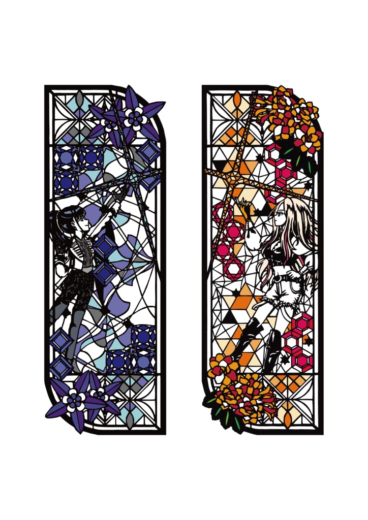 Étoile de verre クリアしおり（雨夜燕/十王星南 セット）