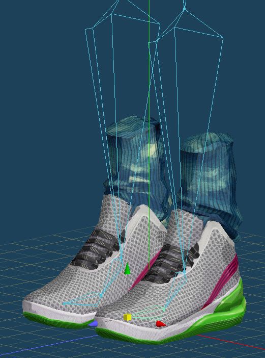 【スキニング済】バスケシューズ