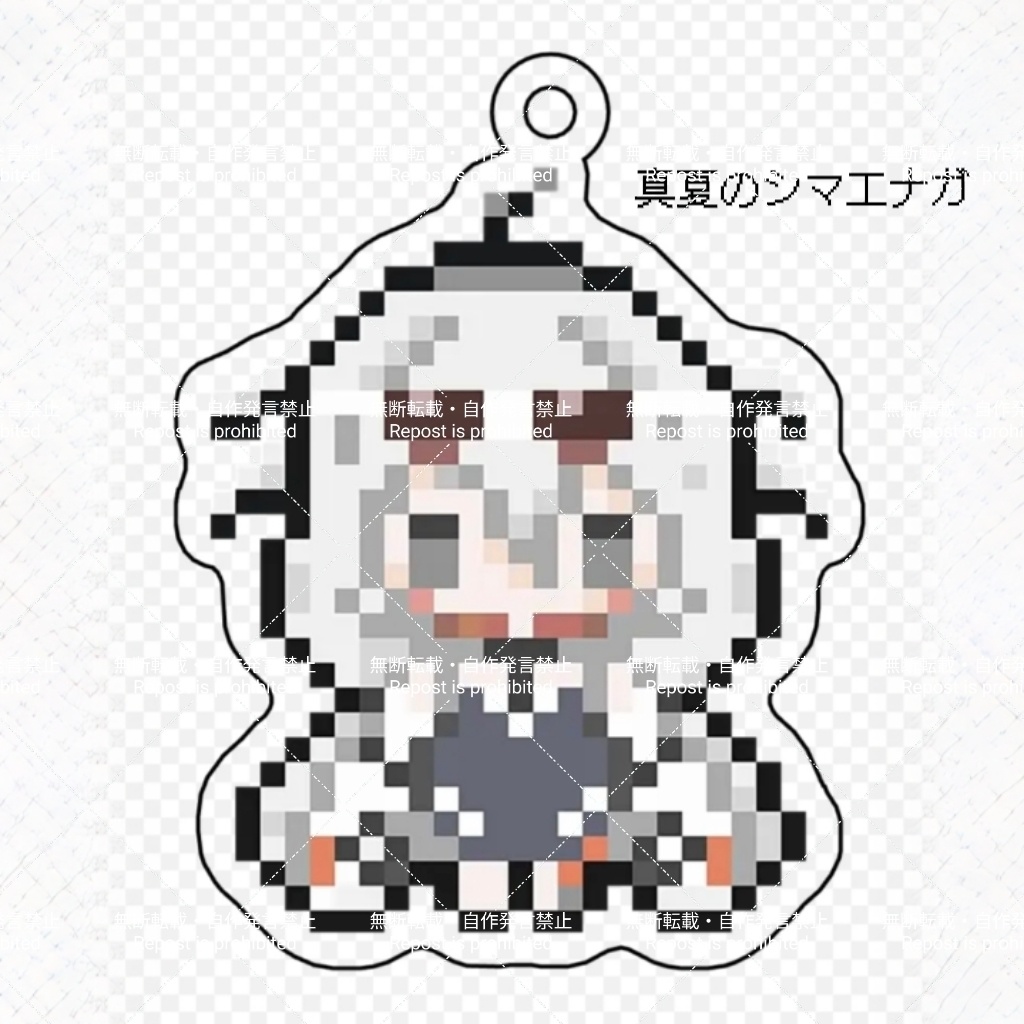 【パニグレ】A・21号 ドット絵アクリルキーホルダー