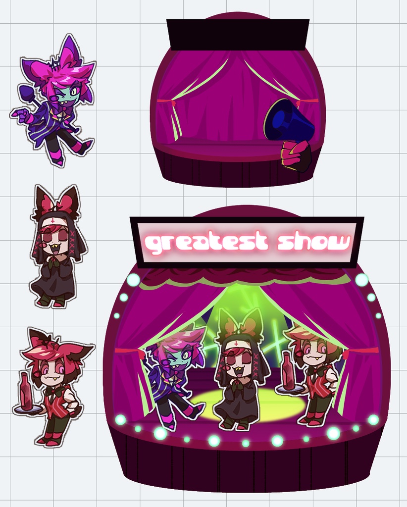 シャカシャカアクリルキーホルダー