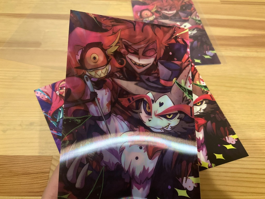 レンチキュラー印刷ポストカード