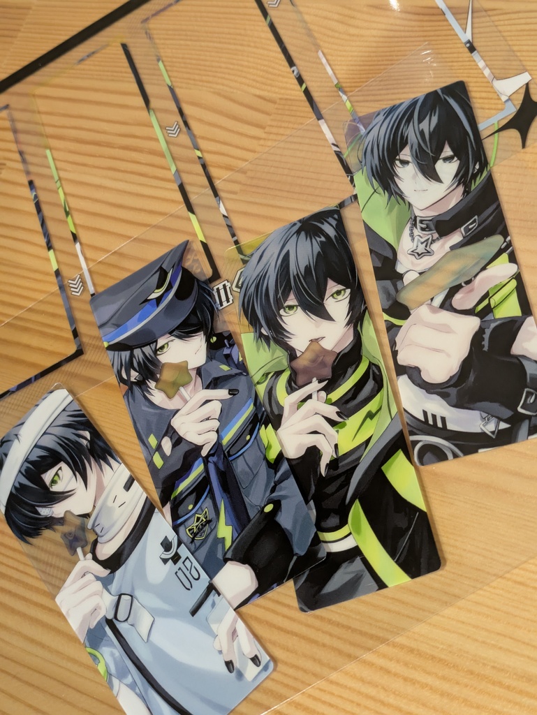 零夜クリアしおりセット(+ダイカットステッカー)