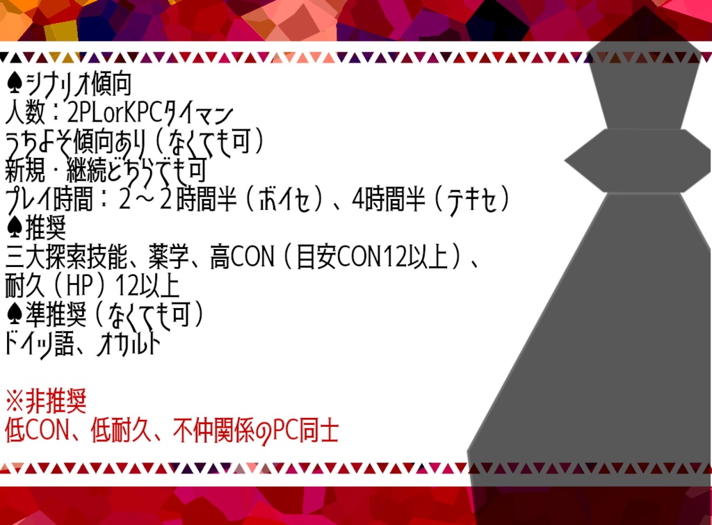 【企画パラケルススの小瓶】CoCシナリオ「Gift」