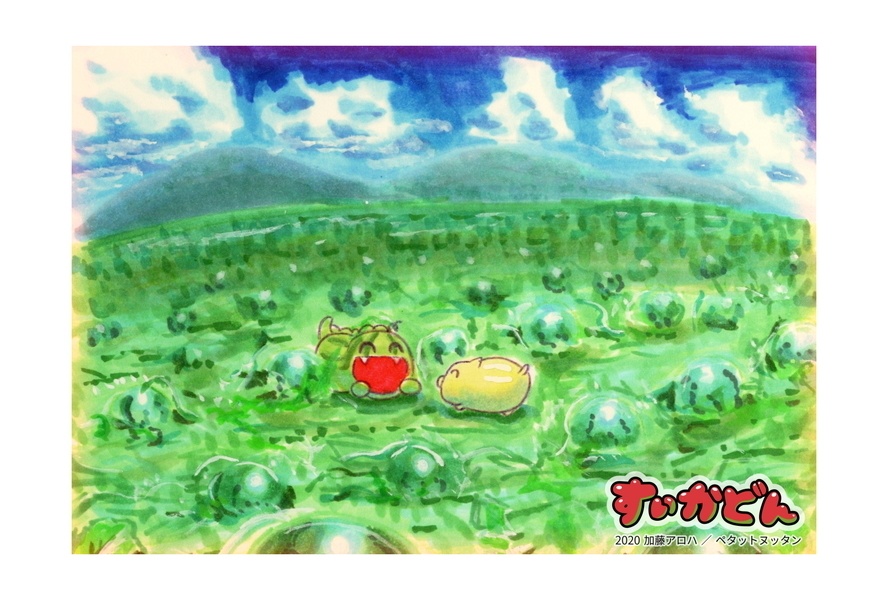 すいかどんポストカード