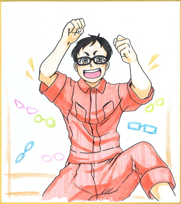 メガネの十日間2020 原画色紙