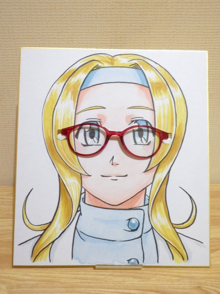 【えあさくら2】サクラキャラいろいろメガネスタンド色紙