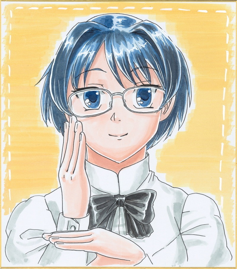 メガネの十日間2021 原画色紙
