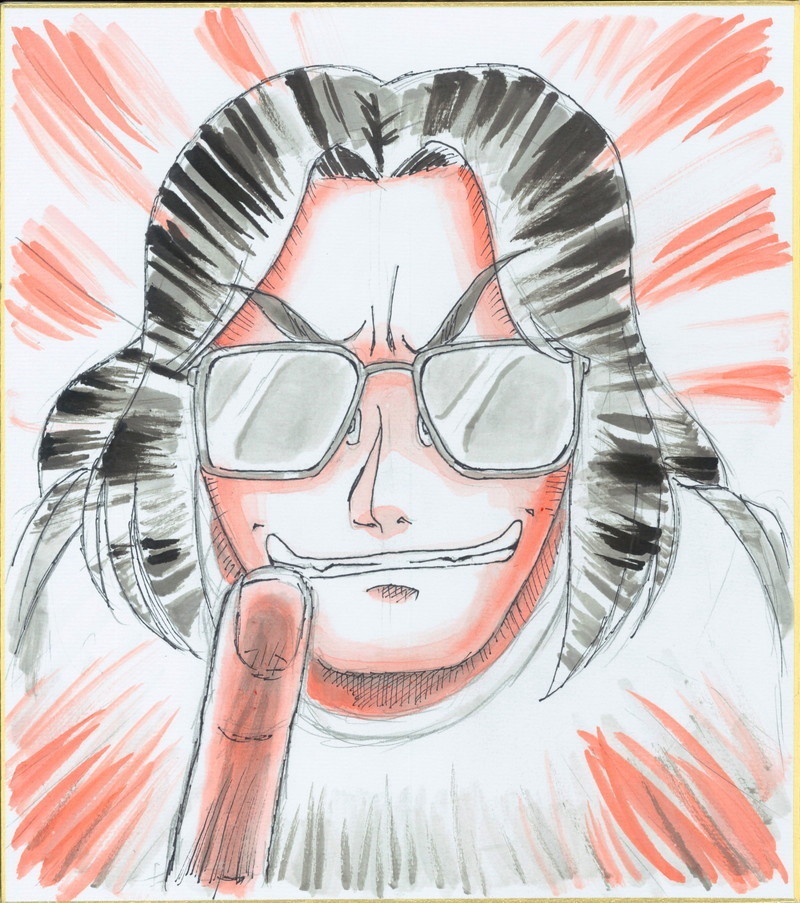 メガネの十日間2021 原画色紙