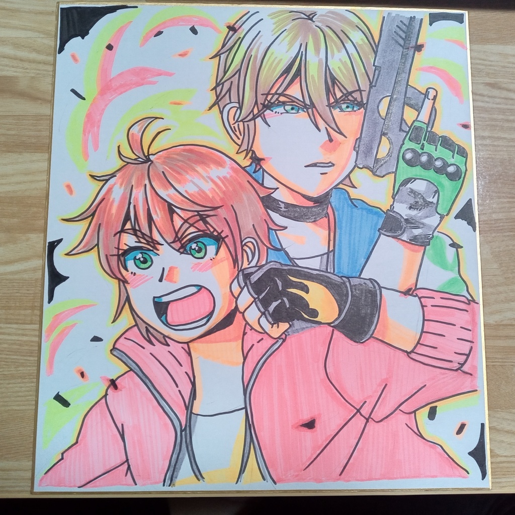 サクラ革命蛍光ペン色紙