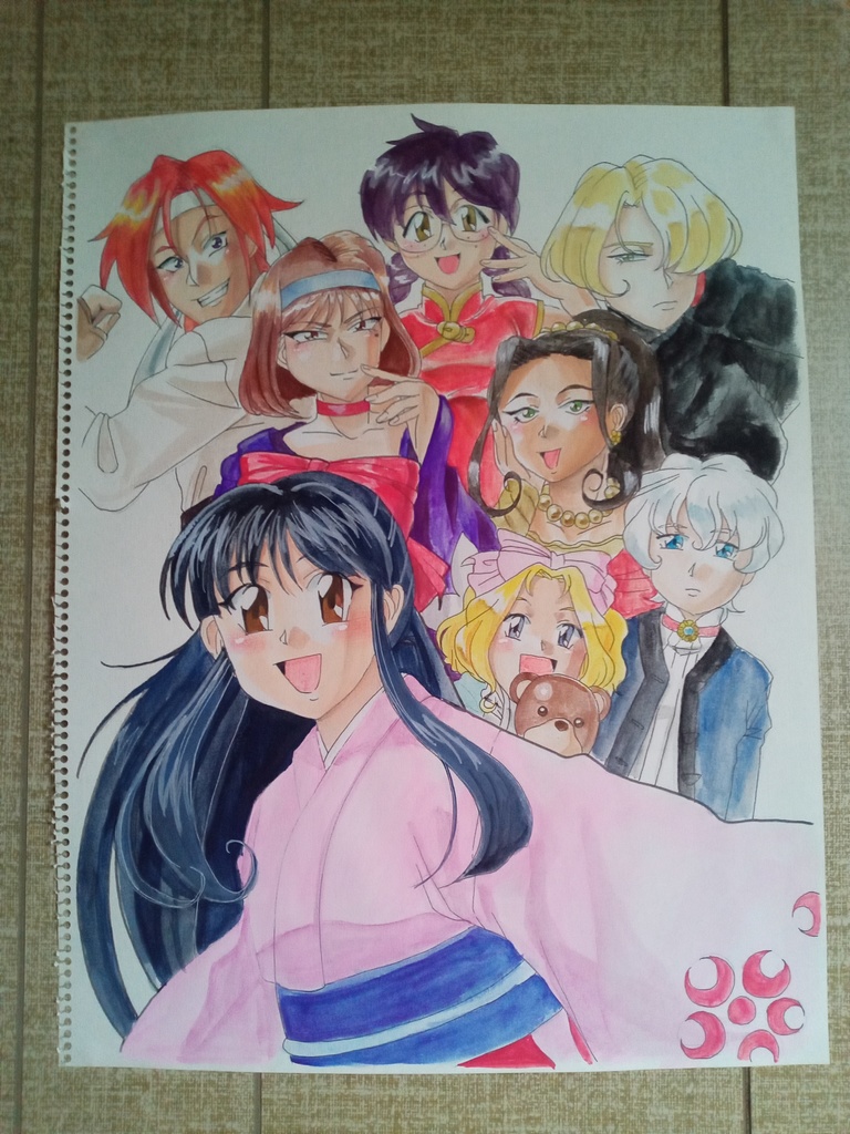 F6アクリルガッシュイラスト