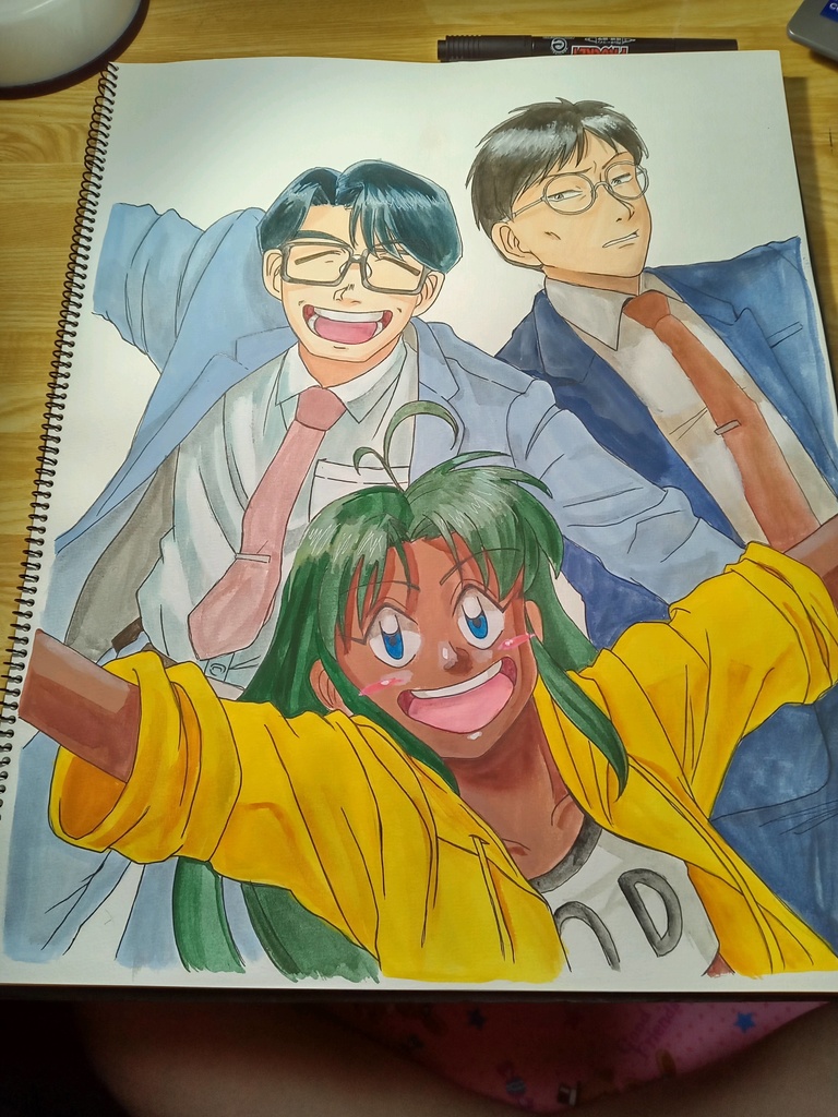 F6アクリルガッシュイラスト