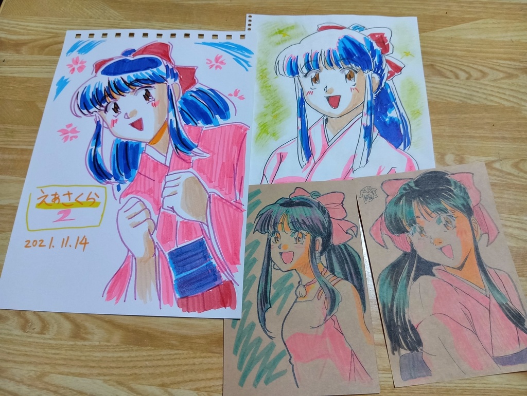 【帝国華撃団】らくがき原画【サクラ大戦1~2】