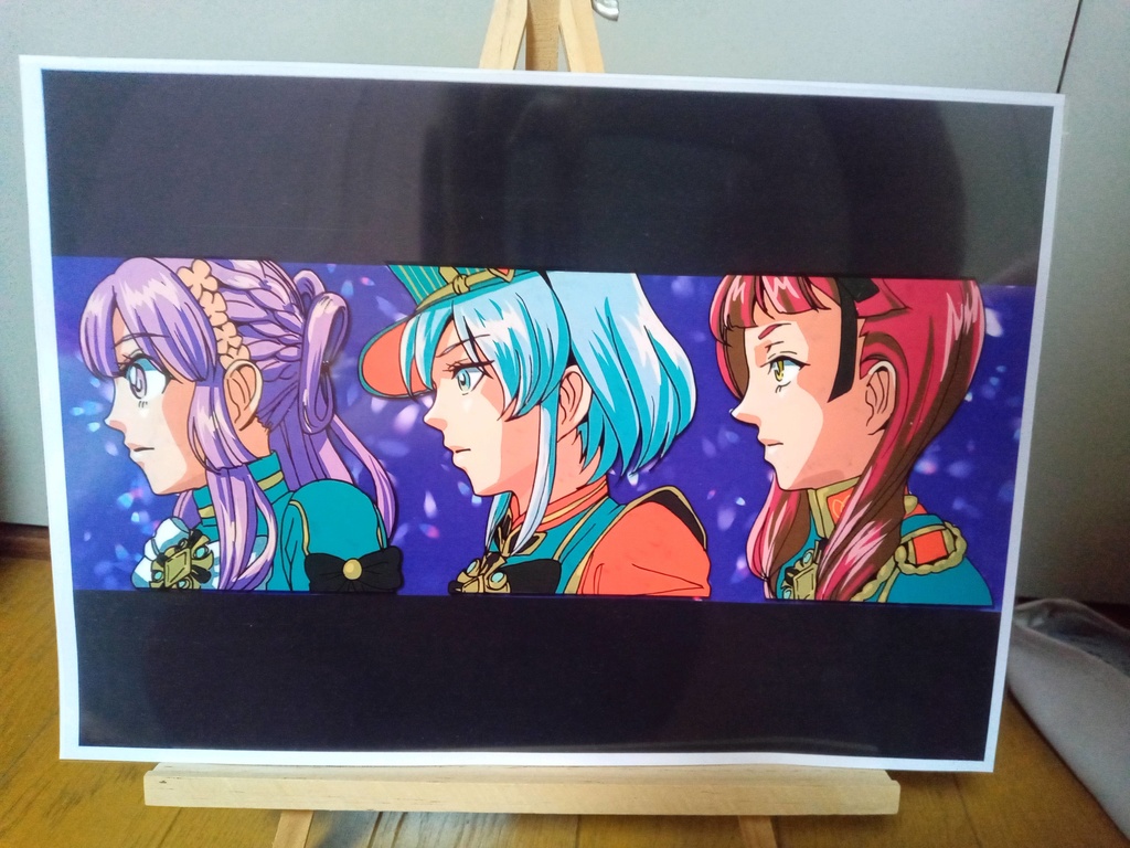 【大帝國華撃団B.L.A.C.K.】セル画風プリントイラスト【サクラ革命】