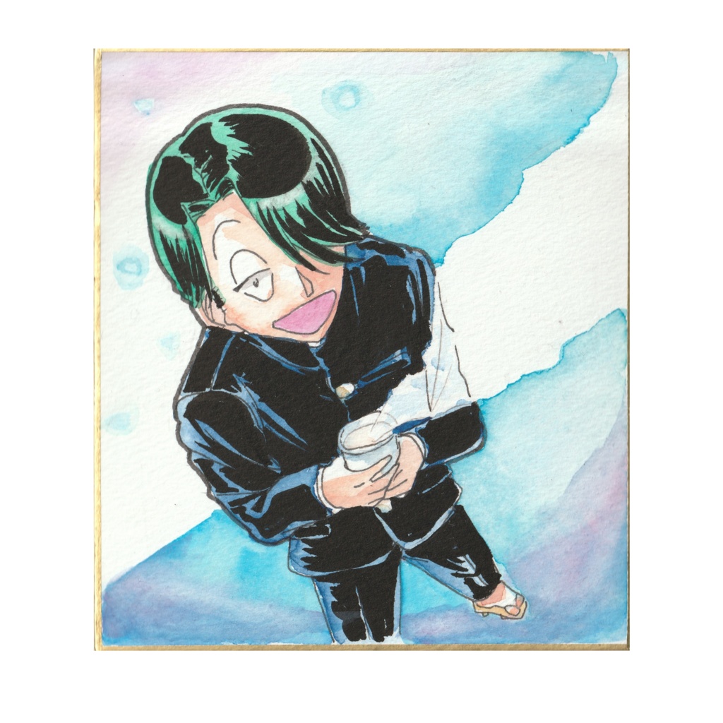 【いさへい3】くいしんぼあ~る君ミニ色紙