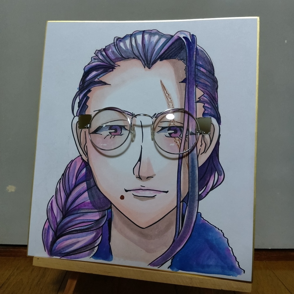 【サクラ革命】メガネスタンド色紙