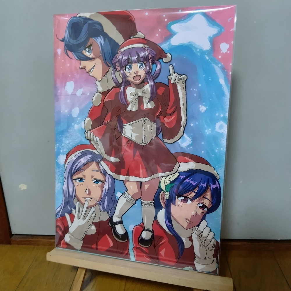 【サクラ革命】クリスマスセル画風プリントイラスト