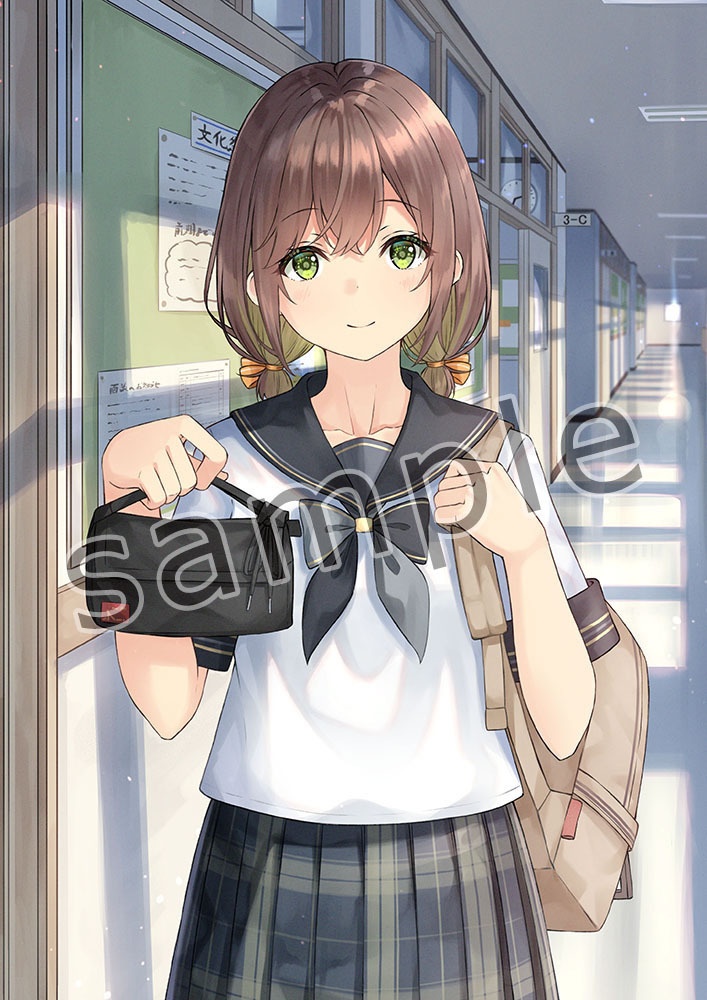 「妹×セーラー服」B2タペストリー02 みこフライ(A:笑顔Ver)