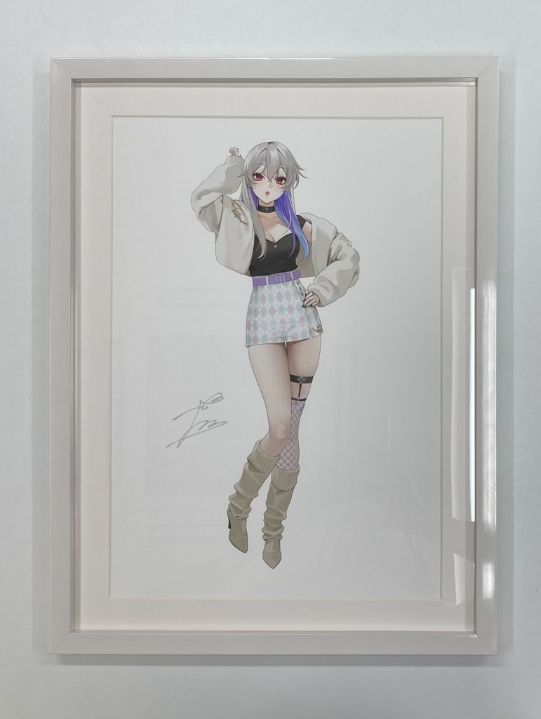 【直筆サイン】お久しぶりコラボカフェ インテリアアート08