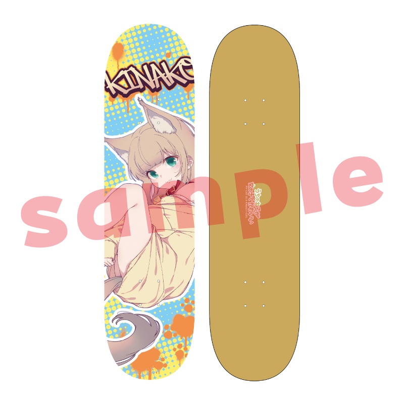 【直筆サイン/受注生産】OsakanaNeko SkateBoard『nya-nyArt Gallery in Yokohama』展