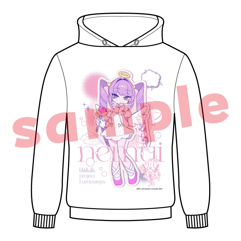 【受注生産】ねむい フロントグラフィックパーカー『お久し展』