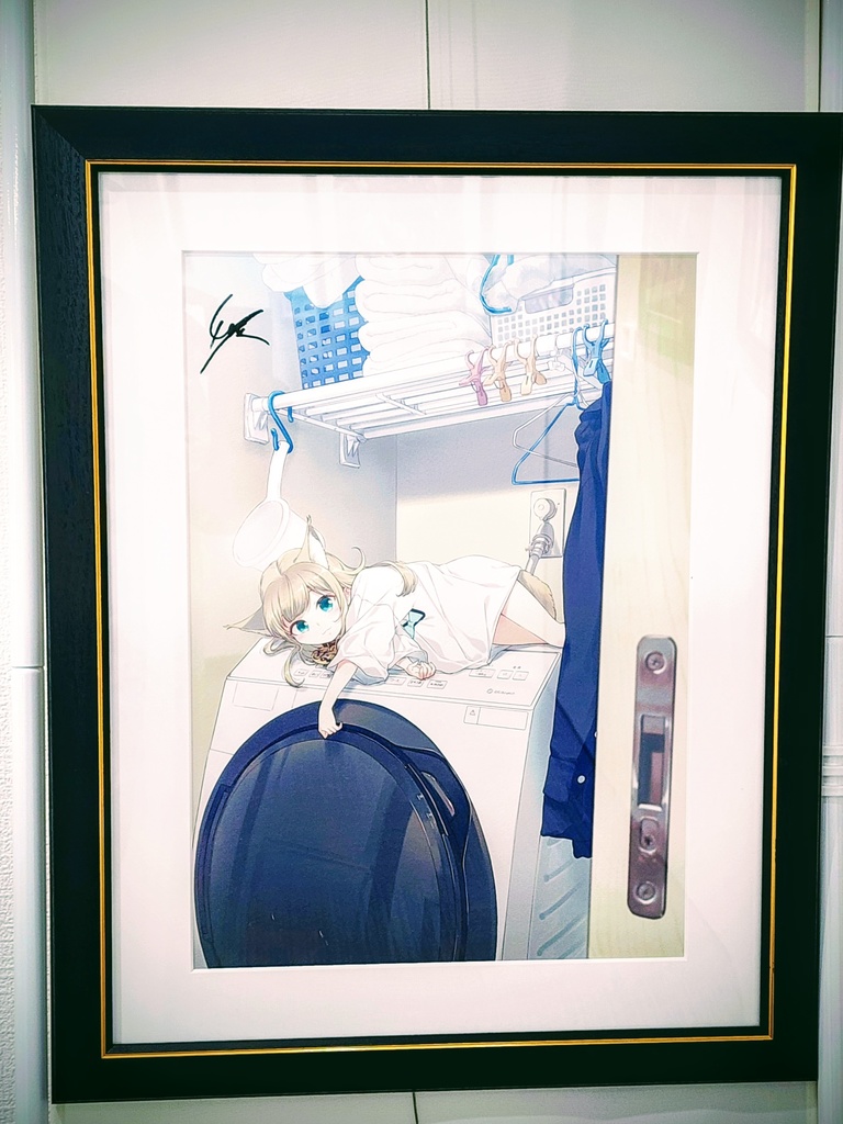 インテリアアート『nya-nyArt Gallery in Yokohama』展「きなこ洗濯機2」