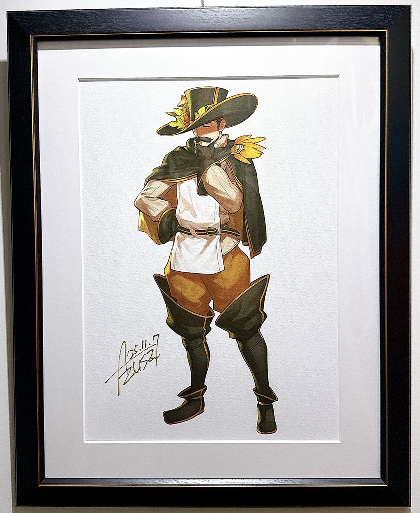 【直筆サイン】「01」 A3インテリアアート Azusa展『褐色ファンタジー』