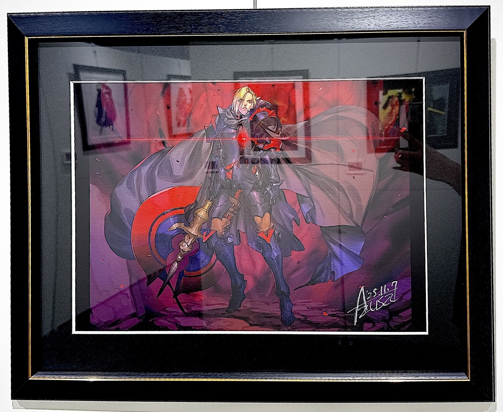 【直筆サイン】「05」 A3インテリアアート Azusa展『褐色ファンタジー』