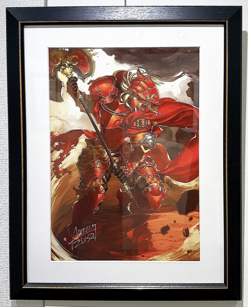 【直筆サイン】「06」 A3インテリアアート Azusa展『褐色ファンタジー』