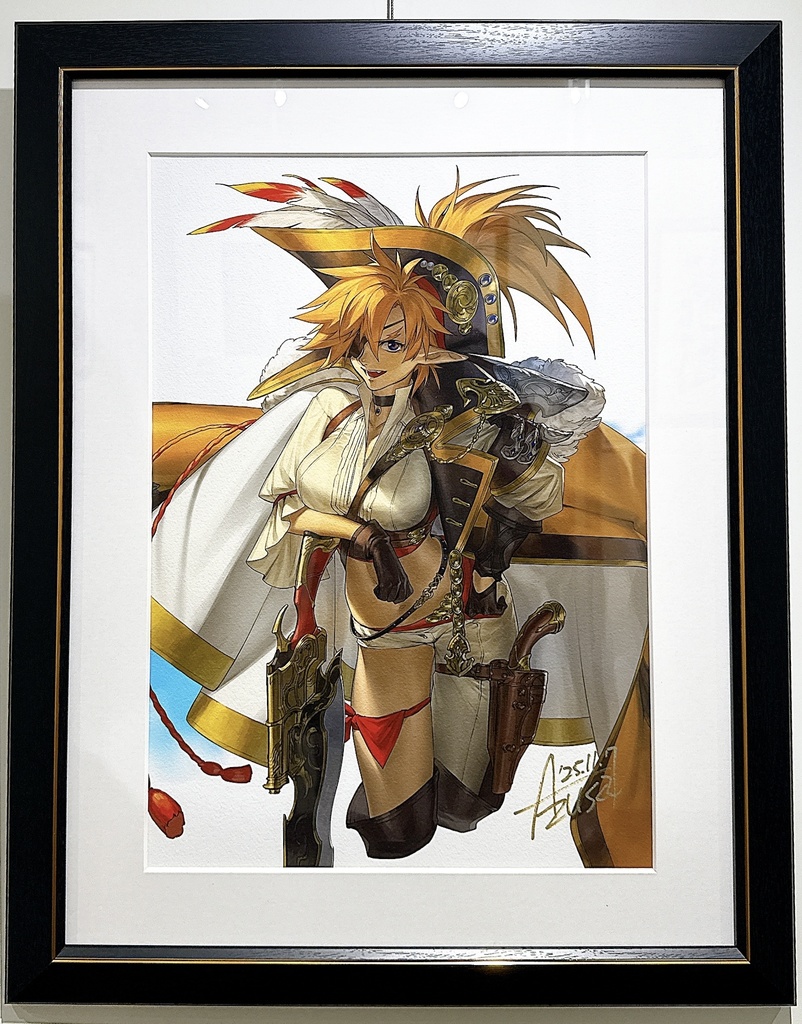 【直筆サイン】「15」 A3インテリアアート Azusa展『褐色ファンタジー』