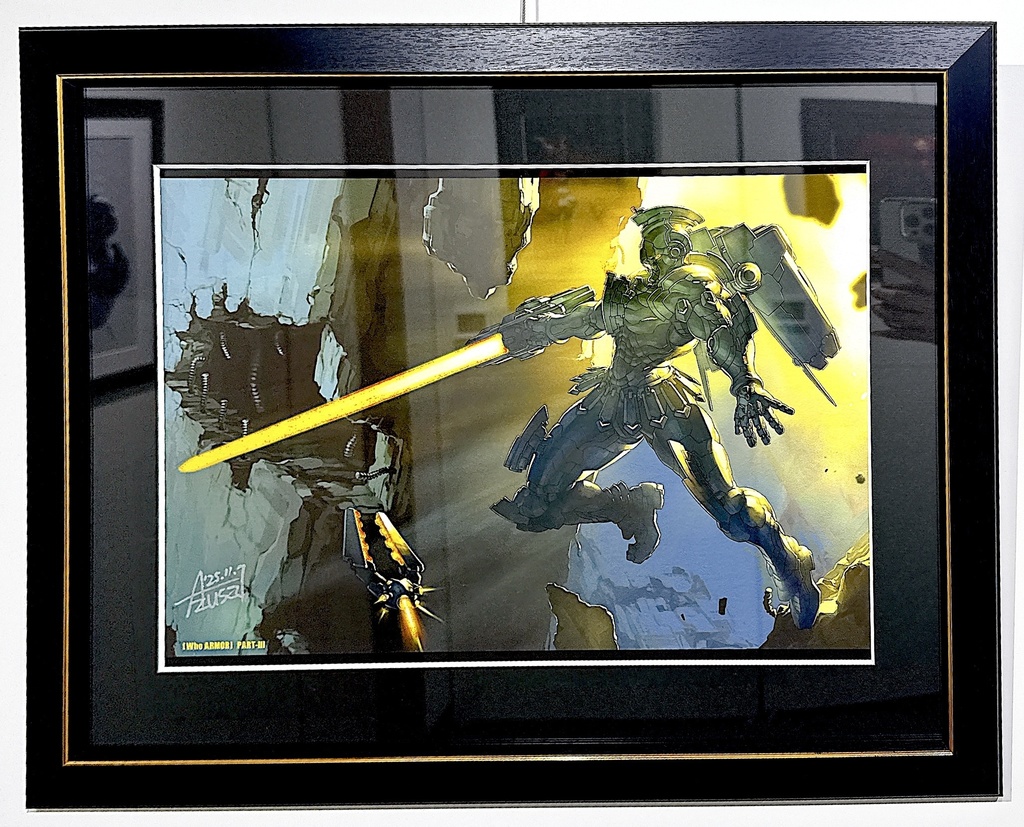 【直筆サイン】「10」 A3インテリアアート Azusa展『褐色ファンタジー』