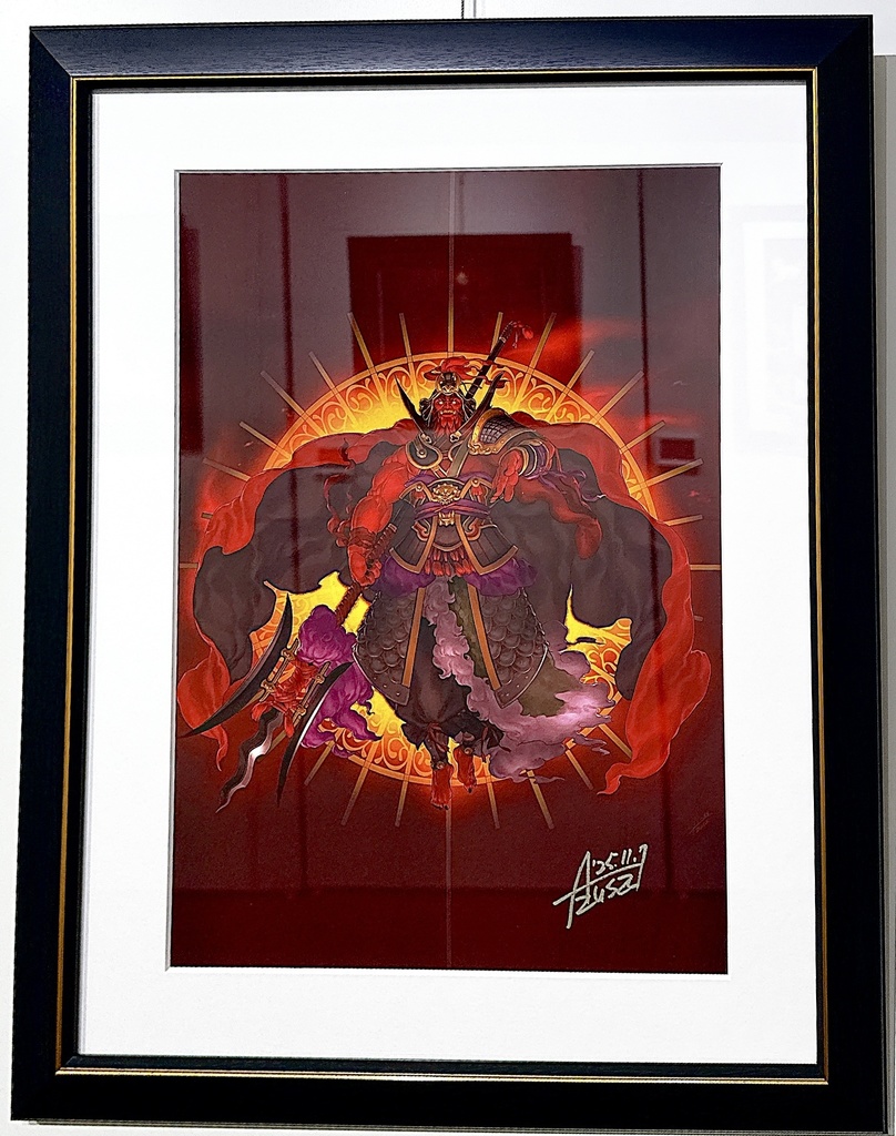 【直筆サイン】「11」 A3インテリアアート Azusa展『褐色ファンタジー』