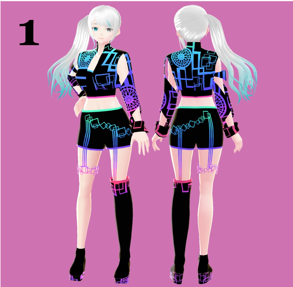 【無料版あり】VRoid ショートジャケットセット