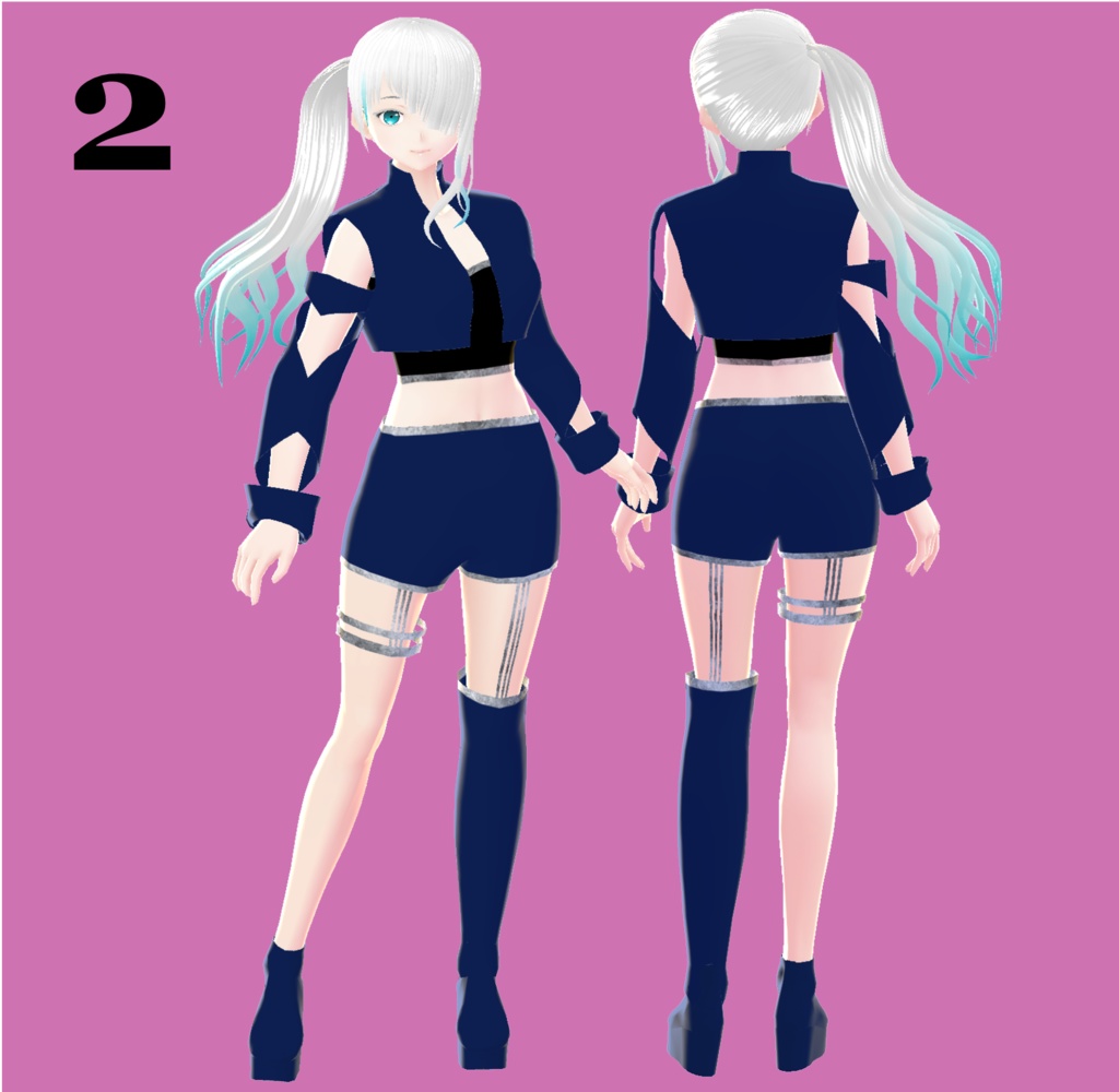 【無料版あり】VRoid ショートジャケットセット