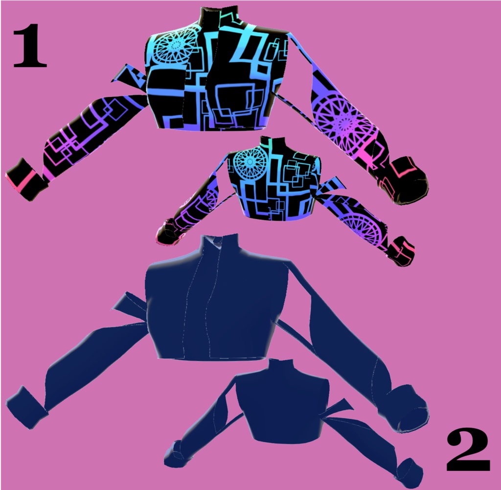 【無料版あり】VRoid ショートジャケットセット