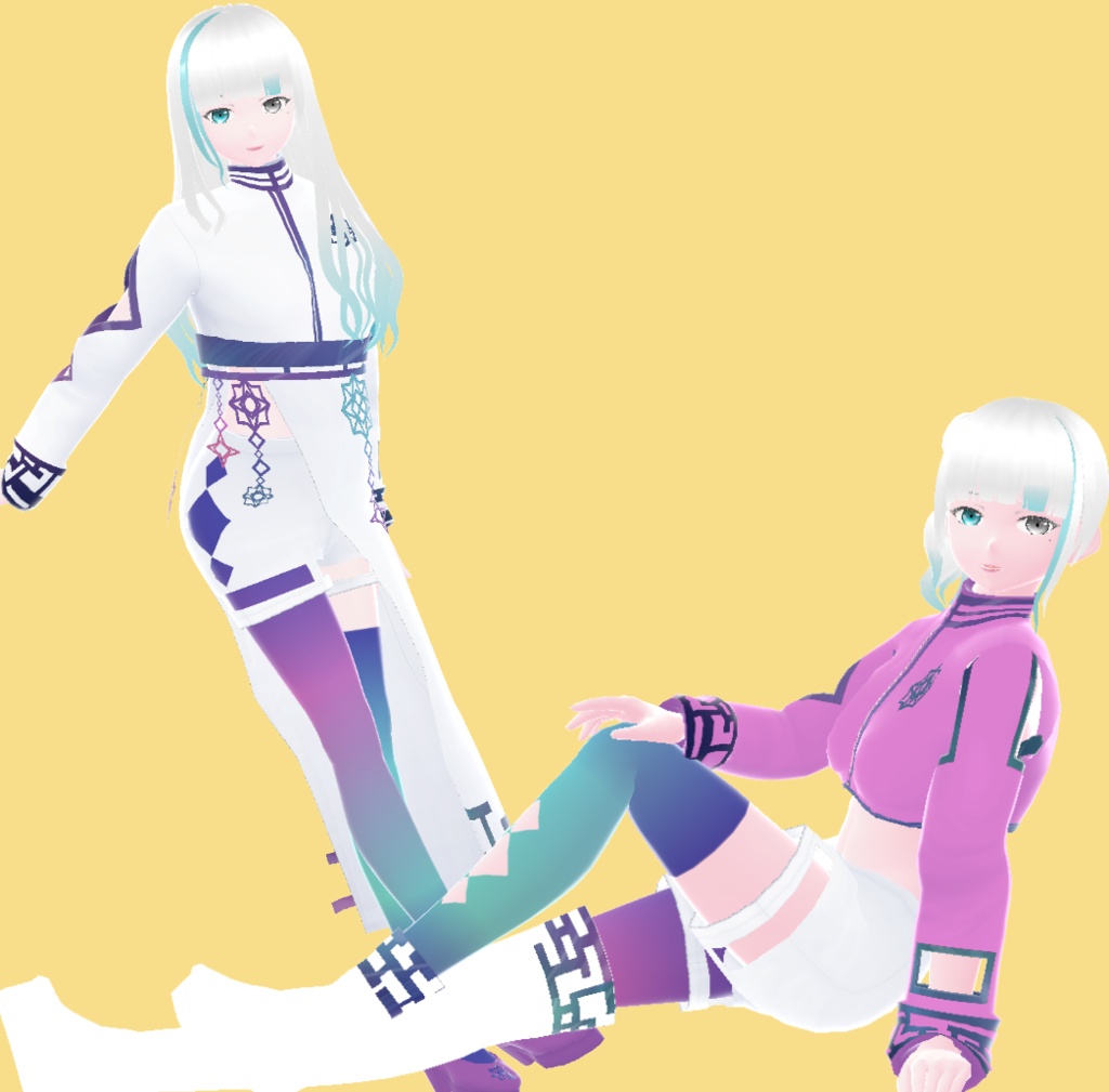 【VRoid 正式版】サイバーコートセット