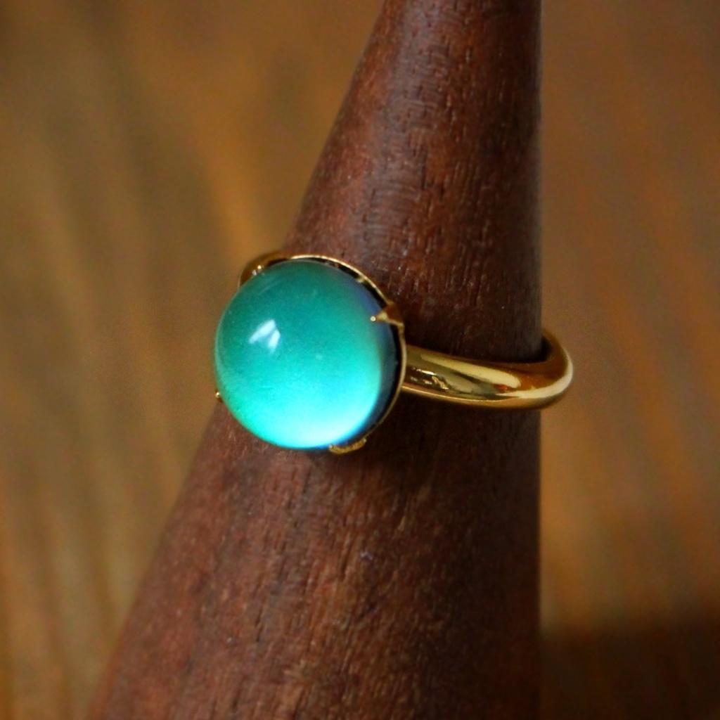 虹色☆温度で色が変わる指輪10